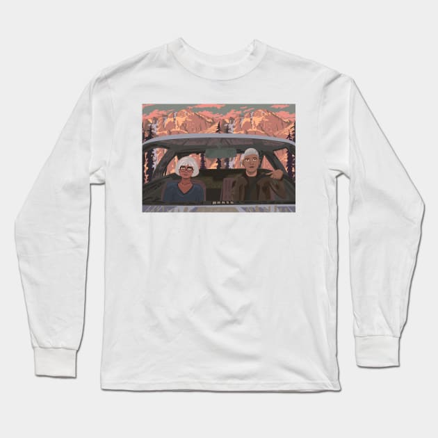 Road cuple Long Sleeve T-Shirt by ugnelaza